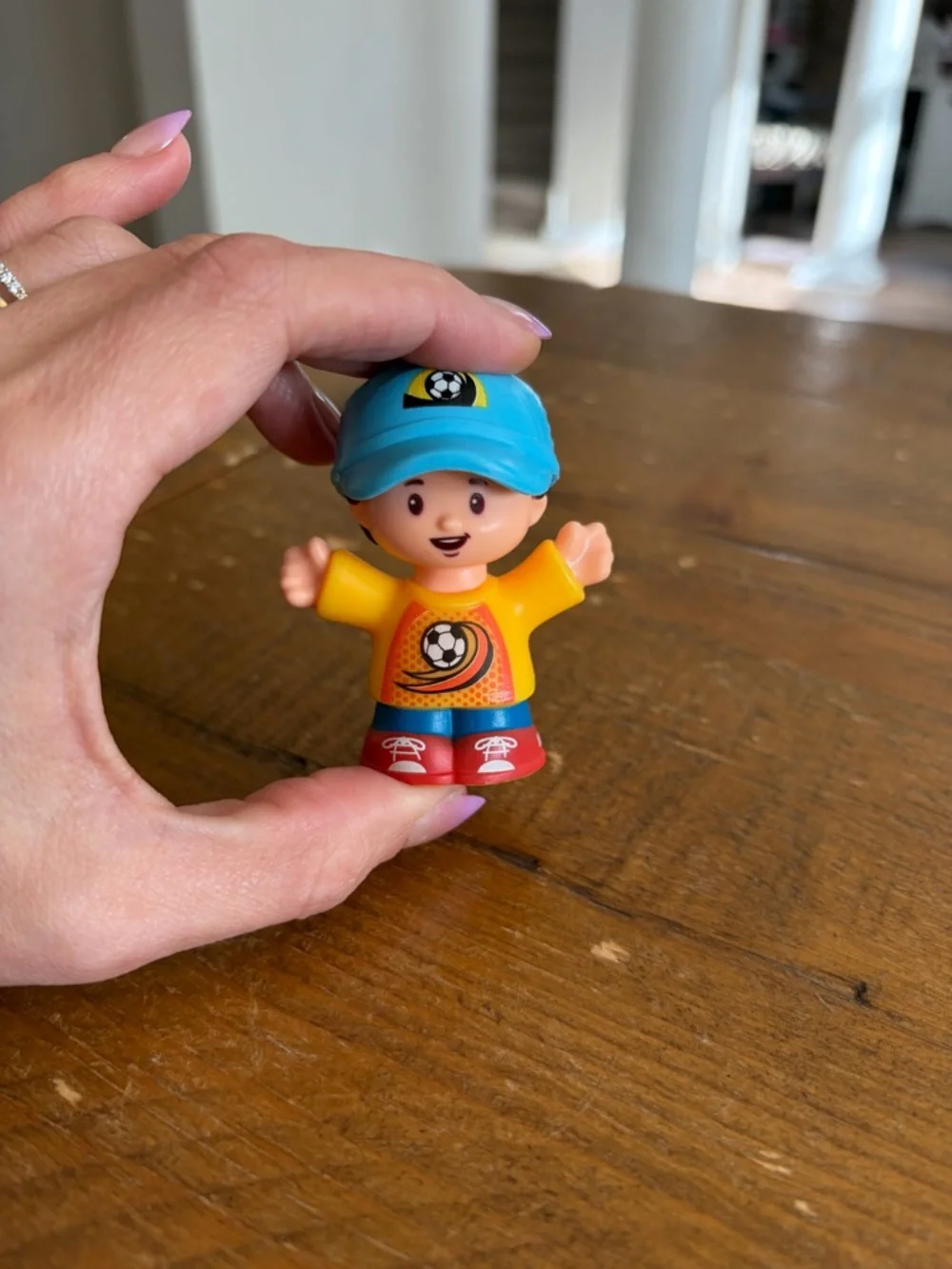 Fisher Price Little People soccer boy  as is